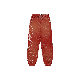 Freez N Glory x 'Saint Sinners Collab' Red Fleece Joggers