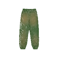 Freez N Glory x 'Saint Sinner Collab' Green Fleece Joggers