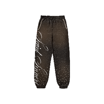 Freez N Glory x 'Saint Sinners' Brown Fleece Joggers